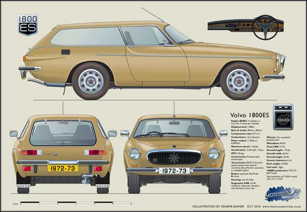 Volvo P1800ES 1972-73 (Beige)